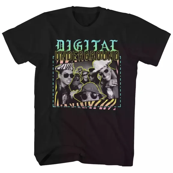 Digital Underground Black T-Shirt Cotton Full Size Unisex