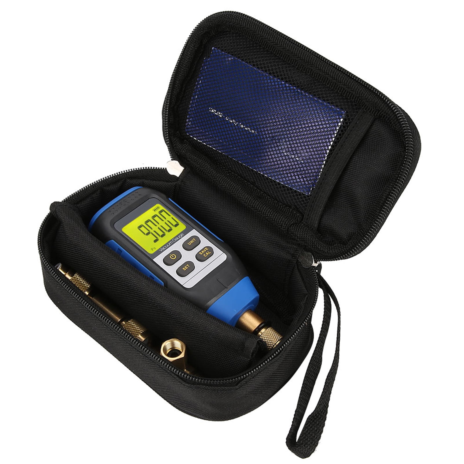 Digital Vacuum Gauge, HVAC  Gauge Vacuum Tester, 0 To 30000 Microns Range, 2 To 100Pa, 4 Units, 7/16-20UNF Interface