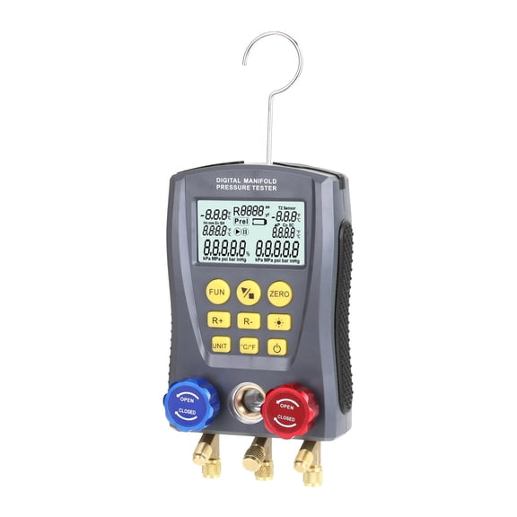Digital Vacuum Pressure Meter Pressure Gauge Manifold Tester Meter Temperature Tester Digital Manifold Gauge Meter ,Accuracy