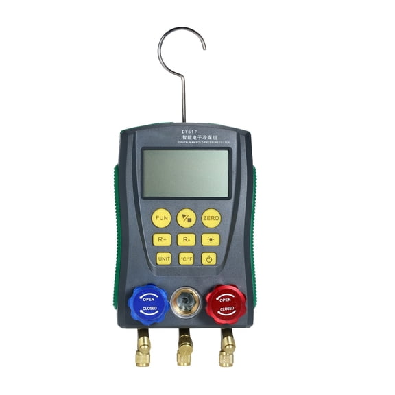 Digital Vacuum Pressure Meter Pressure Gauge Refrigeration Manifold Tester Meter Temperature Tester Digital Manifold Gauge Meter