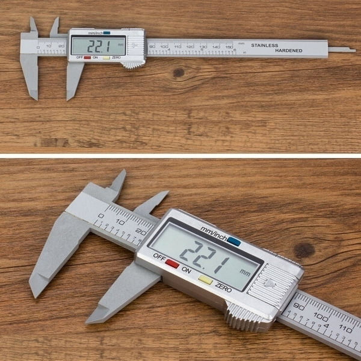 Digital Vernier Caliper 100mm 150mm LCD Electronic Carbon Fiber Altimeter Micrometer Measuring Tool Woodworking Tools ,Easy to Operate