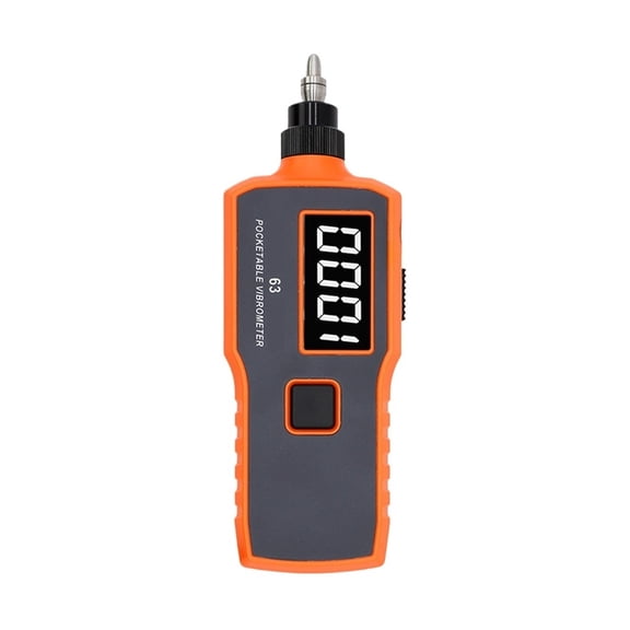 Digital Vibration Meter Portable Handheld Device LCD Screen Vibrator Analyzer Tester AC Output Acceleration Velocity ,Easy to Operate