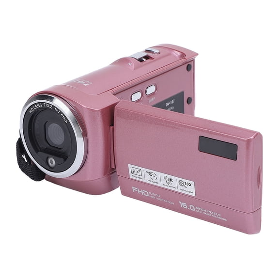 Digital Video Camera 2.4 Inch Screen 48MP 2K Camcorder with 16x Digital Zoom and Anti-Shake