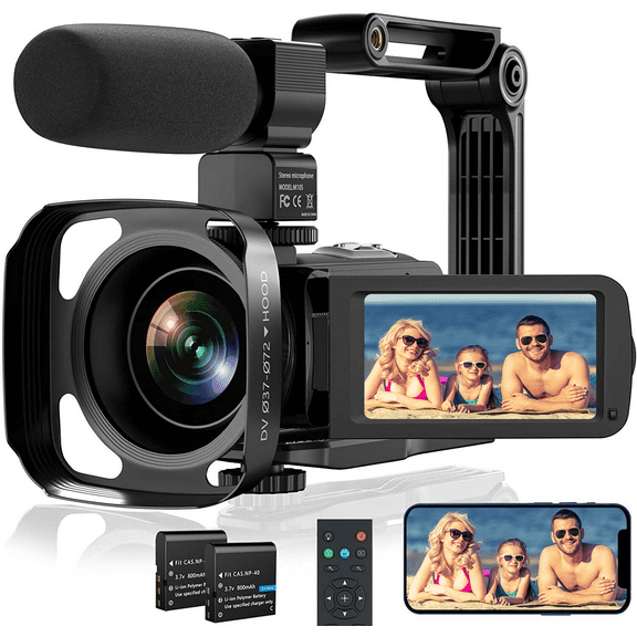 Digital Video Camera Camcorder UHD 30FPS 36MP IR Night Vision 2.7K Vlogging Camera Recorder for Youtube