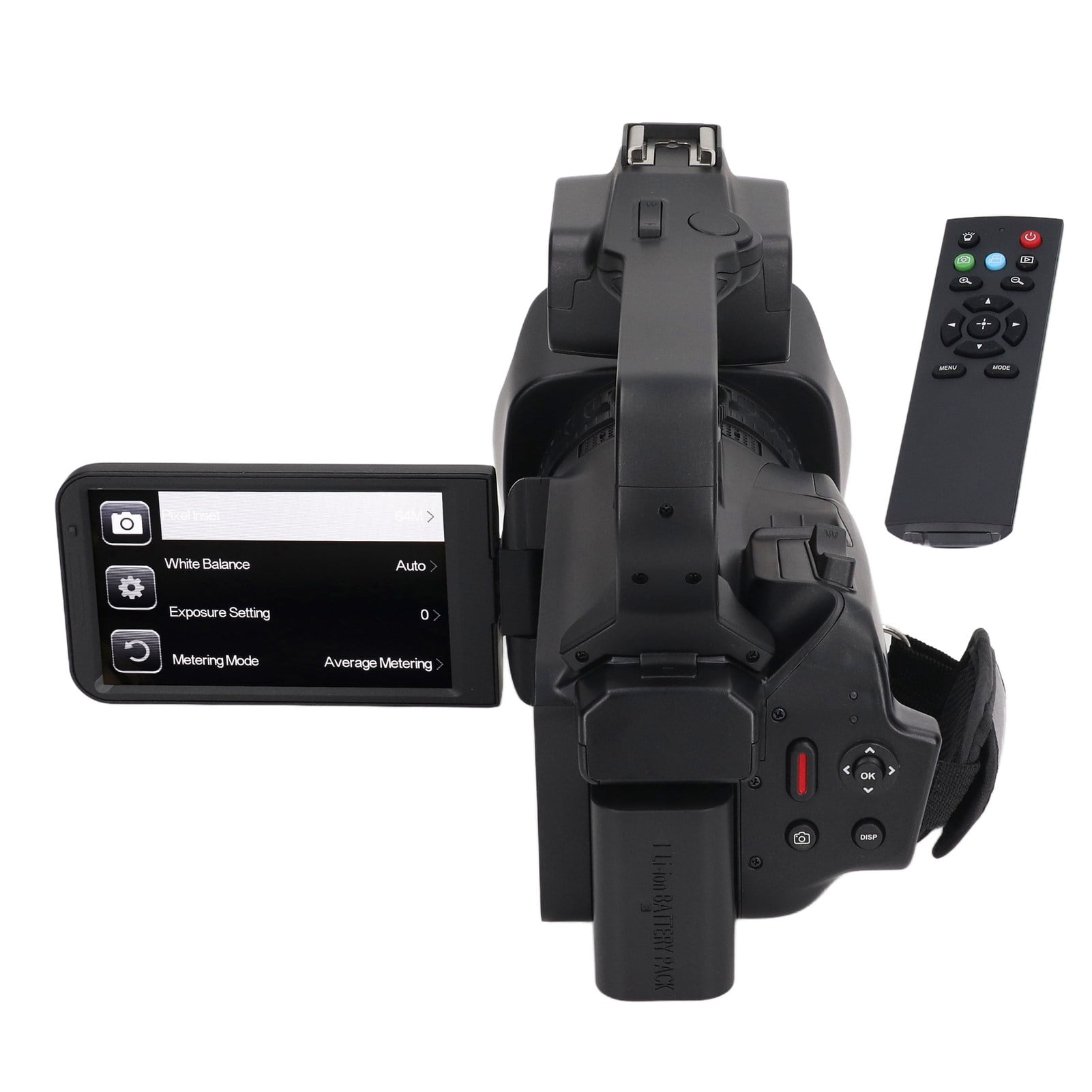 Digital Video Camera, External Microphone 2.4G Remote Control 4K Video