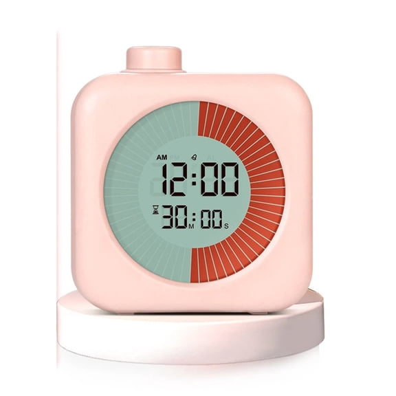 Digital Visual Timer 60-Minute Countdown (3-in-1) for Kids & Adults, Handy Time Management Tool, Classroom Essential, Ideal Back-to-School Teacher Gift - Fits Homeschool,(Pink)