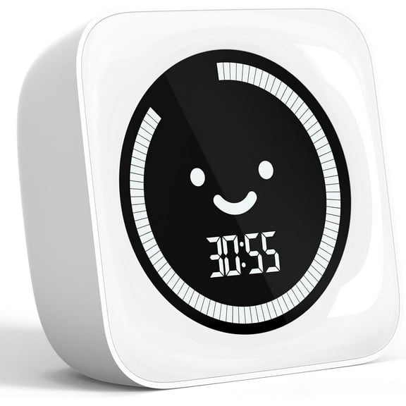 Digital Visual Timer, 99-Minute Countdown Count Up Timer for Kitchen Office Desk Use, White Home Productivity Tool