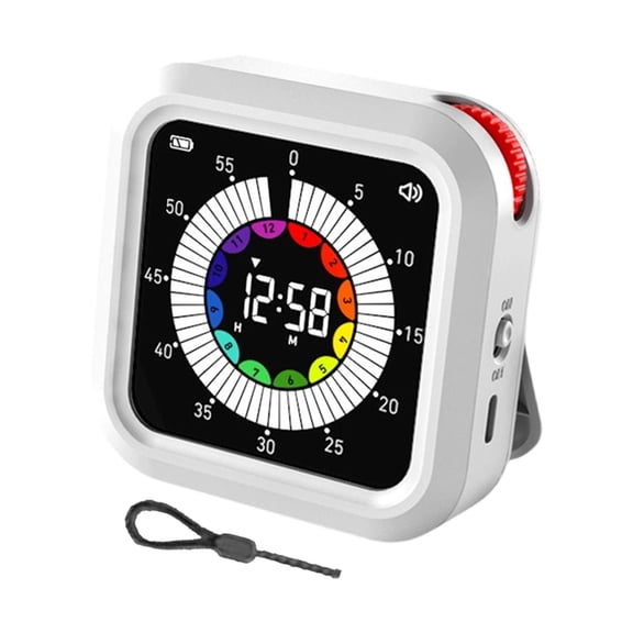 Digital Visual Timer with Magnetic Mount LCD Display For Learning And Meal Preps