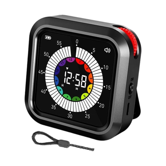 Digital Visual Timer with Magnetic Mount LCD Display For Learning And Meal Preps