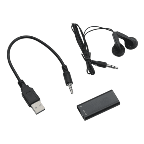 Digital Voice Activated Recorder Hidden Mini Audio MP3 Player USB Rechargeable,for Office,Listening ,Lectures, Meetings, Interviews (16GB)