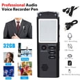thumbnail image 1 of Digital Voice Recorder 32GB Voice Activated Recorder for Lectures Meetings USB Rechargeable, 1 of 8