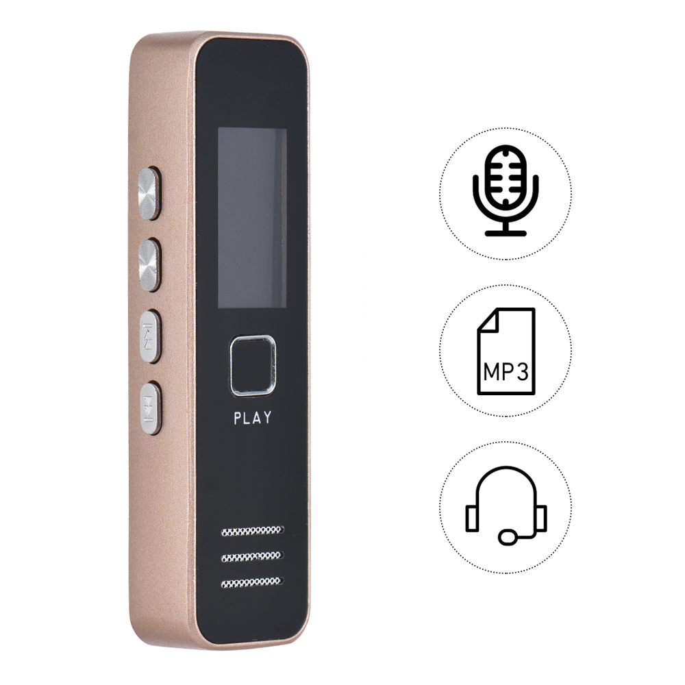 Digital Voice Recorder Audio Dictaphone MP3 Player USB Flash Disk for Meeting - image 1 of 7
