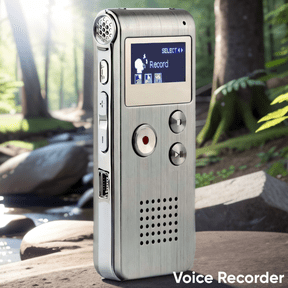 Digital Voice Recorder/MP3 Player With Rechargeable Lithium Battery And 3.5mm Headphone Jack, Compatible With Laptops