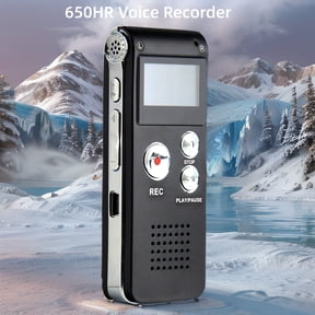 Digital Voice Recorder/MP3 Player With Rechargeable Lithium Battery And 3.5mm Headphone Jack, Compatible With Laptops