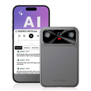 AI Voice Recorder Transcribe & Summarize for Meeting Lectures Call, AI Note Taker With Display, Multi-Languages, 16GB,AI Noise Cancellation Magnetic Audio Recorder , Ultra-Slim, App Control