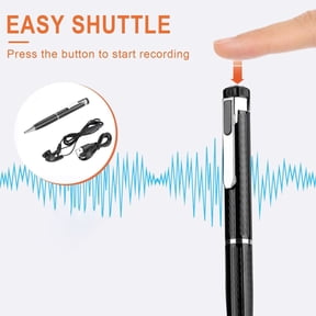 Digital Voice Recorder Pen, Voice Activated Recorder for Lectures Meetings Classes, Portable Audio Recording Device USB MP3 Playback