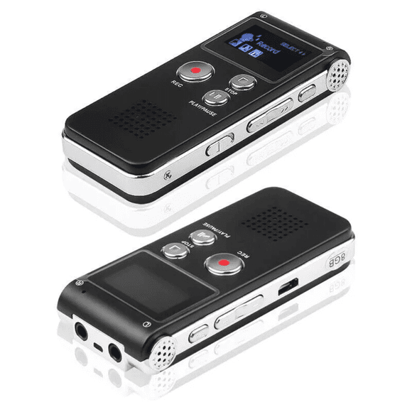 Digital Voice Recorder, Playback Digital Voice Activated Voice Recorder, Portable Tape Recorder Recording Equipment, Noise Reduction Recorder Upgraded Small Voice Recorder for Lecture Meetings
