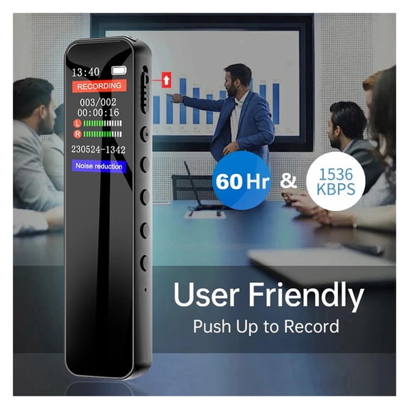 Digital Voice Recorder Professional Dictaphone Voice Activated Noise Reduction Long Time