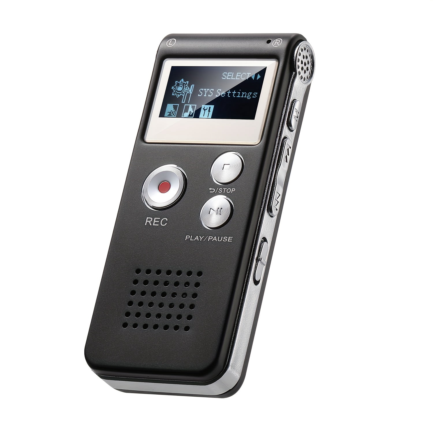 Digital Voice Recorder • Voice Activated Recorder • Upgraded Audio Recorder with MP3&USB • for Lectures, Meetings, Interviews