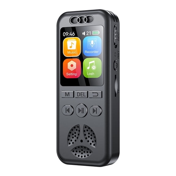 Digital Voice Recorder Voice Activated Recording Noise Reduction with MP3 Music Player WAV Sound