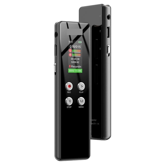 Digital Voice Recorder for Lectures Meetings Voice Activated Recording Device Recorder ,Excellent Sound Quality