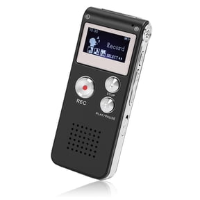 32GB Digital Voice Recorder, Voice Activated Recorder for Lectures, Meetings, Interviews Recording Device with Microphone & Playback, Small Tape Recorder Device w/ USB Cable, MP3 Player