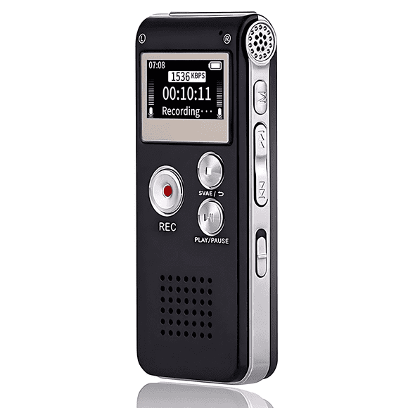 Digital Voice Recorders 32GB with Playback for Lectures, Meetings, Interviews Recording Device with Microphone USB Cable