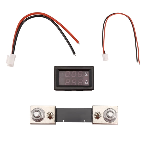 Digital Voltage Current Meter High Voltage LED DC Dual Display Meter 7V-100V 100A Meter with Shunt