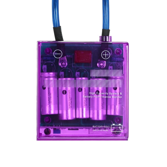 Digital Voltage Stabilizer,With Earth Cables 12v With Earth Car Stabilizer Universal 12v With Cables And Kit Earth Cables And Mewmewcat Huiop Kit Stabilizer Purple Qisuo