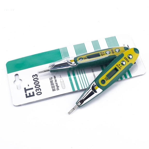 Digital Voltage Test Pen LED Display Electrical Tester with Light for Appliance