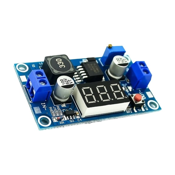 Digital Voltages Meter Boost Module Adjustable Output Up To 40V High Efficiency 94% Conversion