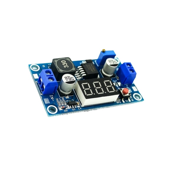 Digital Voltages Meter Boost Module Adjustable Output Up To 40V High Efficiency 94% Conversion