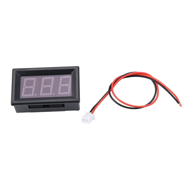Digital Voltmeter 0.56inch Two Wire DC 5-130V Digital LED Display ...