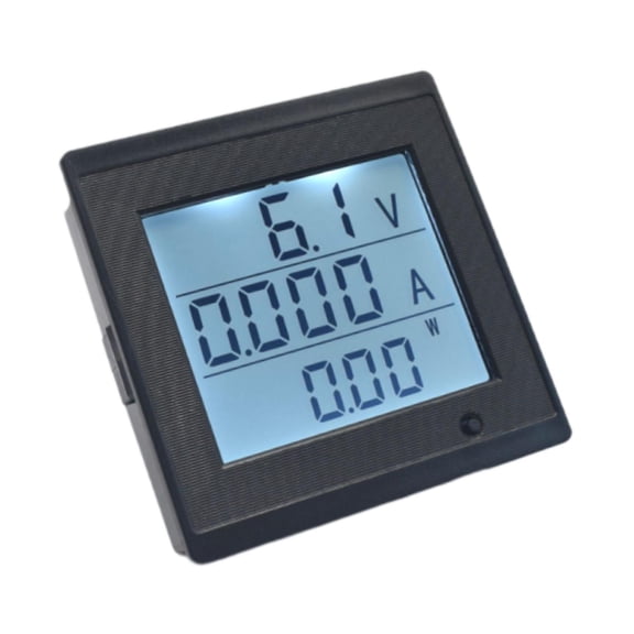Digital Voltmeter Ammeter Power Meter LCD Display Compact Overload Protection for Electrical Measurement Tool