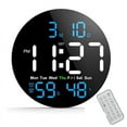 thumbnail image 1 of Digital Wall Clock,10 in Clock with Large LED Display Seconds One Button Muteable Auto Brightness, 1 of 4