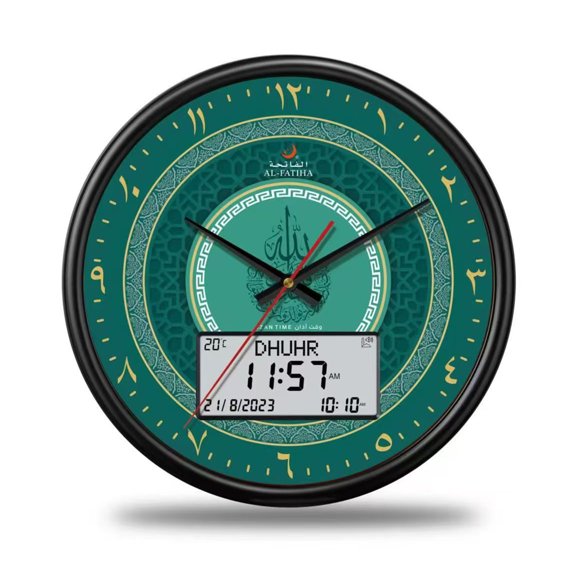 Digital Wall Clock 13 Inch Large Screen with Roman Numerals with Alarm Date Temperature Timer for Bedroom Gift