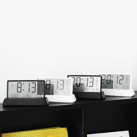 Digital Wall Clock Alarm Clock Bedroom Kitchen Versatile Use Battery Operated A Smile Home