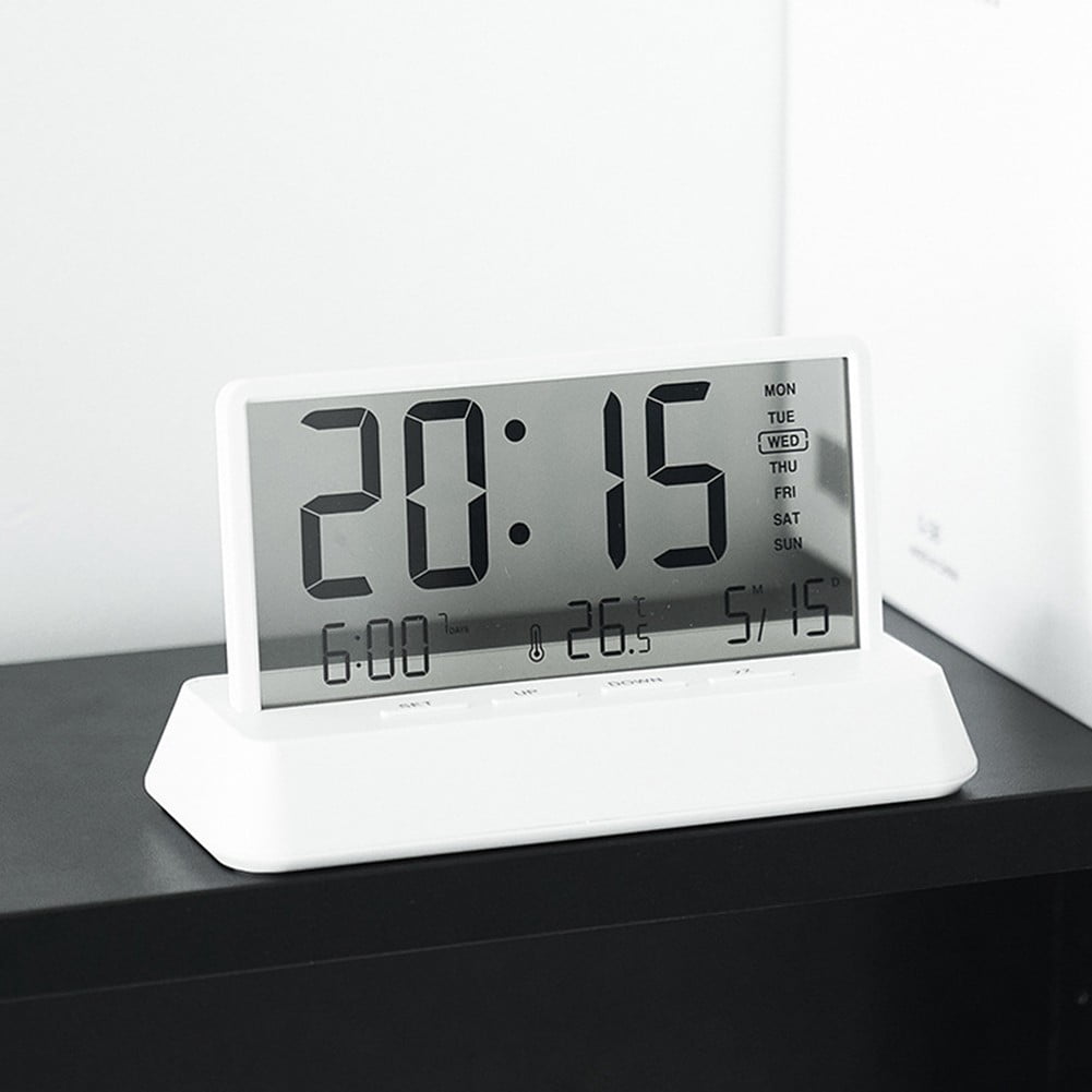 Digital Wall Clock Alarm Clock Bedroom Kitchen Versatile Use Battery ...
