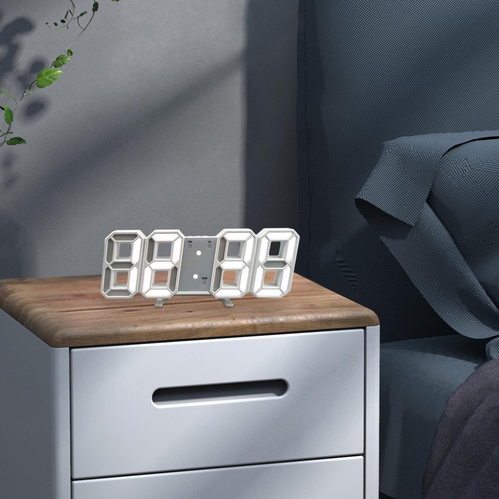 Digital Wall Clock LED Clock LED Display Multifunctional Desktop Clock ...