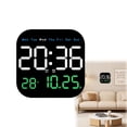 thumbnail image 1 of Digital Wall Clock Large Display 2026 | LED Alarm Clock with Remote, Temperature, Calendar Day, Dimmable Brightness, Timer | Battery Operated for Wall or Desk | Modern Home Bedroom Office, 1 of 9