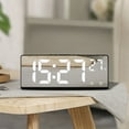 thumbnail image 1 of Digital Wall Clock, Multifunctional Silent Electronic Clock, Temperature Humidity Color Screen Living Room Home Decor USB Battery Powered, White, 1 of 7