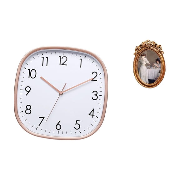 Digital Wall Clock Photo Frame Tabletop Stand Eco Friendly Material for Bedroom Dining Room Gift Display