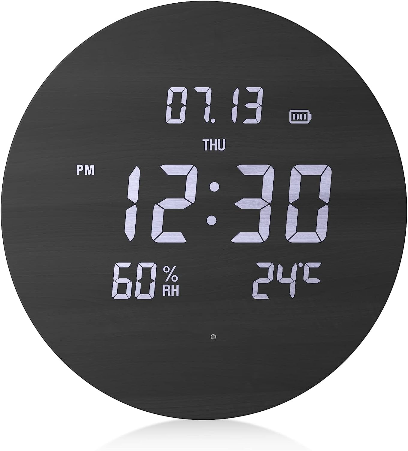 Digital Wall Clock Silent Kitchen Clock Non Ticking Wall Clock,12 Inch