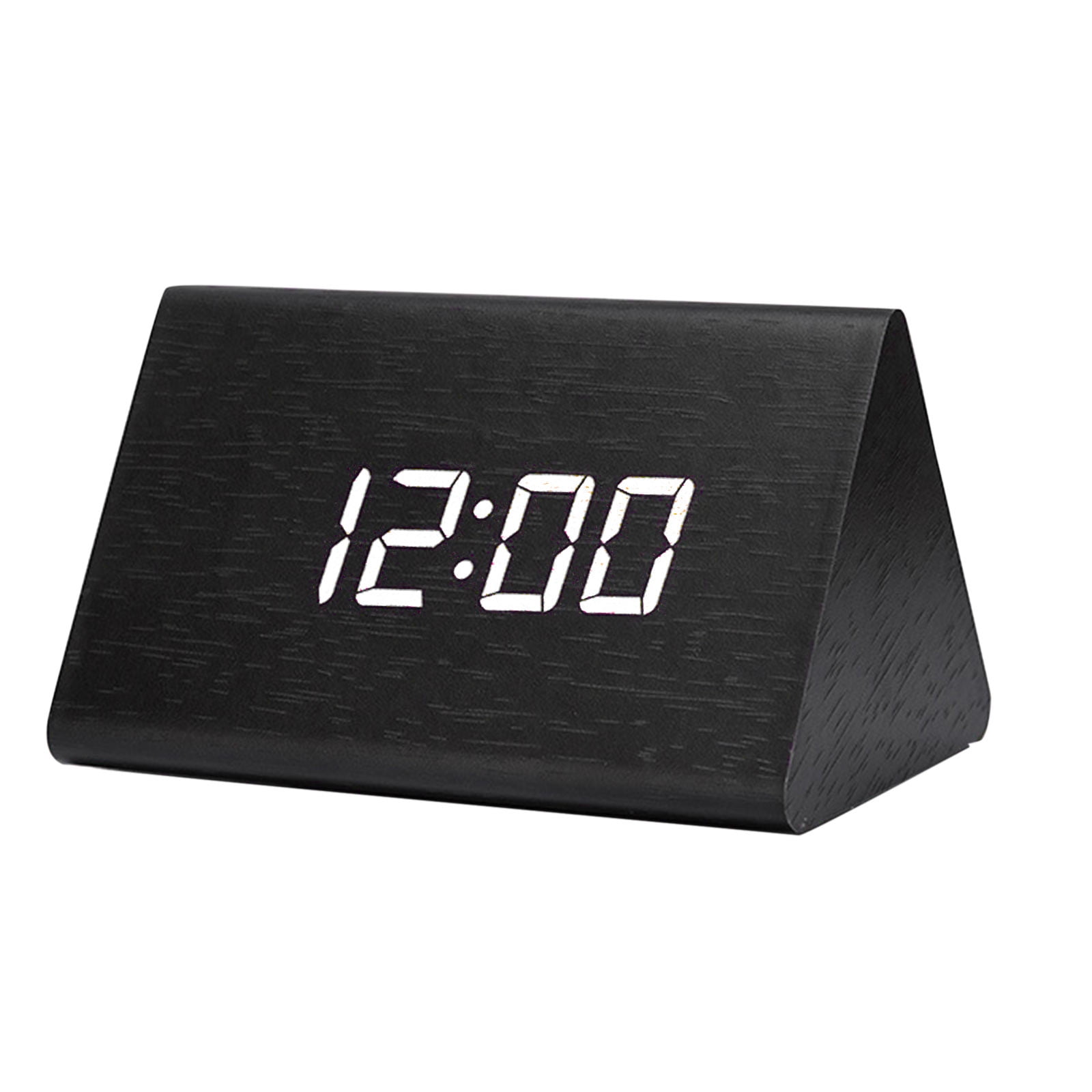 Digital Wall Clock Time Alarm Clock Modern Wooden Digital Alarm Clock