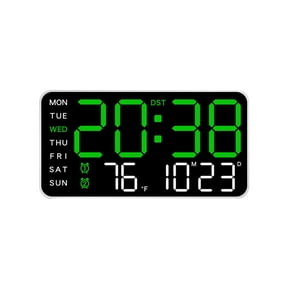 Digital Wall Clocks Large Numbers, LED Digital Clocks with Night Lights , Alarm and Calendar, Multi-Functional Timepiece for Living Room, Bedroom, Office, and Store, Gift for Her Him