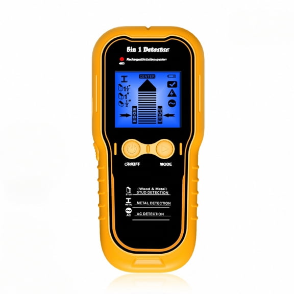 Digital Wall Detector Tool Finds Metal Pipes Electrical Wires Studs Rechargeable For Easy Operate And Storage