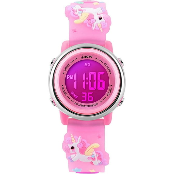 Kids Digital Watch,3D Cartoon Digital Watch for Girls Boys Waterproof Watch 7 Color Lights Wrist Watch Christmas Gift for Kids Age 3-12