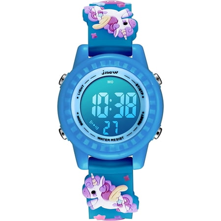 Kids Digital Watch,3D Cartoon Digital Watch for Girls Boys Waterproof Watch 7 Color Lights Wrist Watch Christmas Gift for Kids Age 3-12