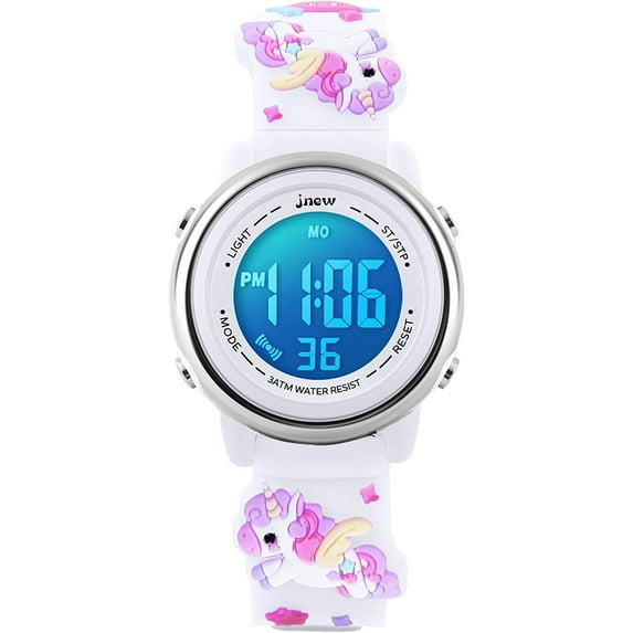 Kids Digital Watch,3D Cartoon Digital Watch for Girls Boys Waterproof Watch 7 Color Lights Wrist Watch Christmas Gift for Kids Age 3-12