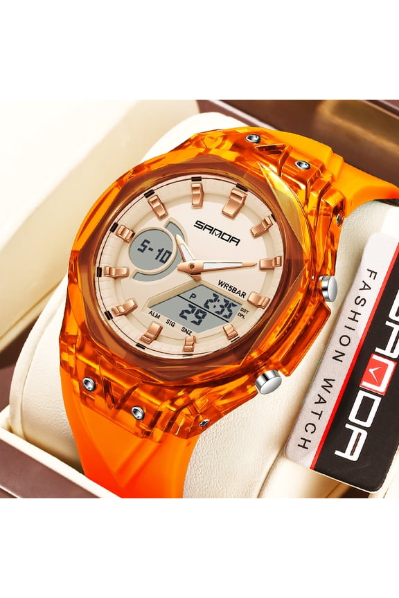 Digital Watch, Men's Sports Outdoor Electronic Watch with Stopwatch, World Time, 5 Alarms, Countdown, Shockproof, 5ATM Water Resistant, Luminous, Week/Date Display